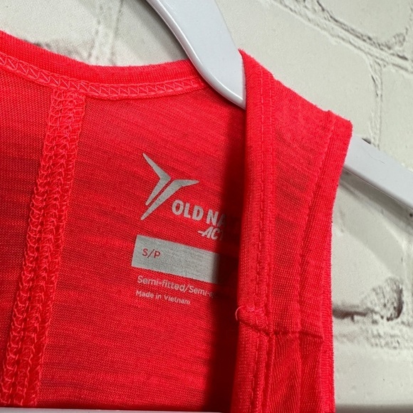 Old Navy Active knit scuba high neck sleeveless tank‎ top workout gym, sz S - Picture 2 of 5